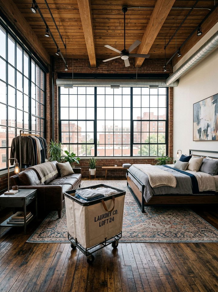 Industrial Rolling Hamper - 30 bedroom laundry hampers