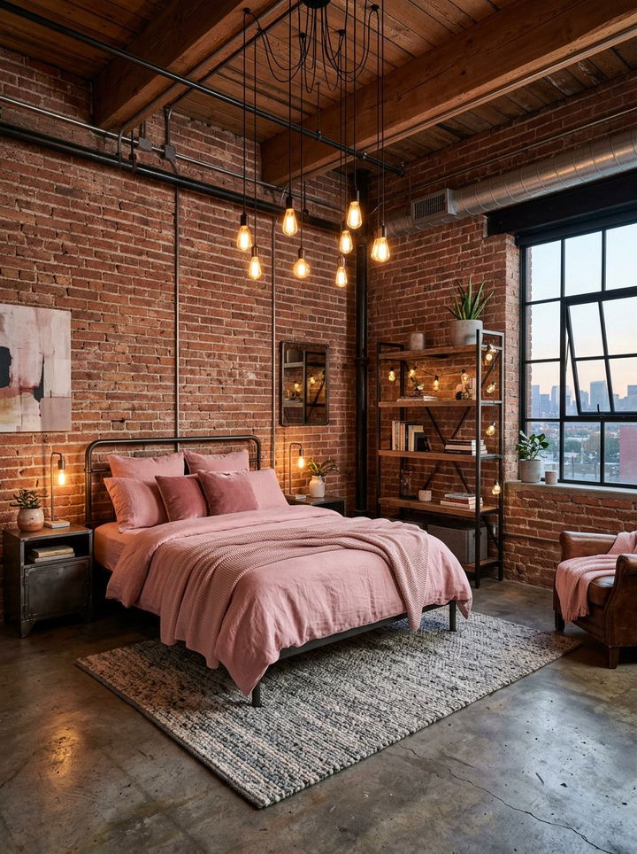 Industrial Rose Bedroom - 30 rose bedroom ideas