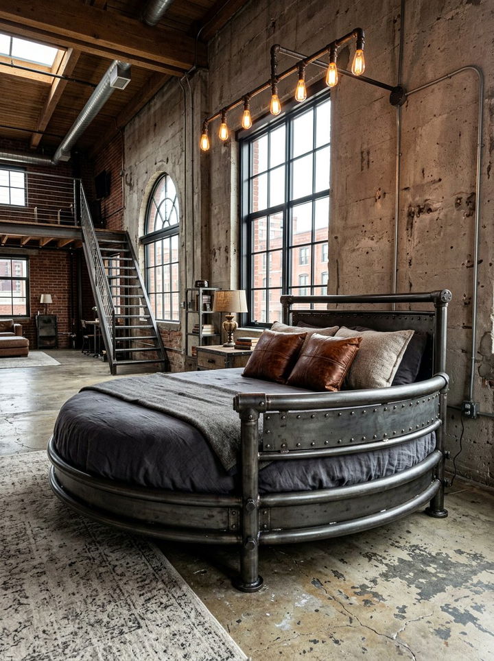 Industrial Round Bed - 30 bedroom round beds