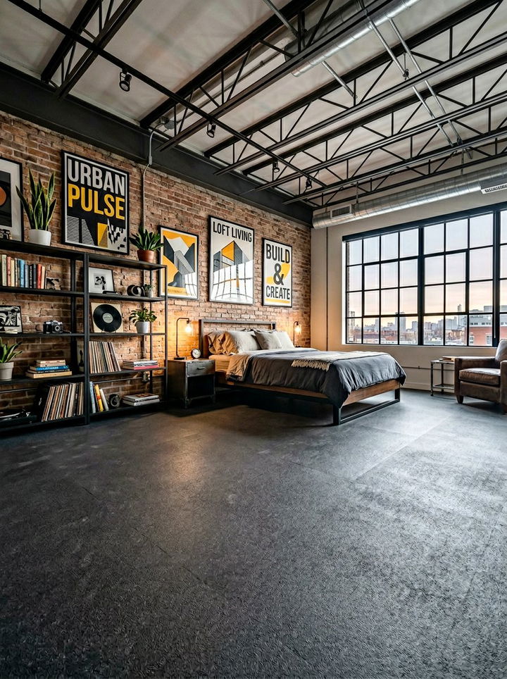 Industrial Rubber Bedroom Flooring - 30 bedroom flooring ideas