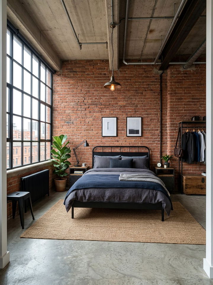 Industrial Style Bedroom - 30 bedroom inspiration ideas