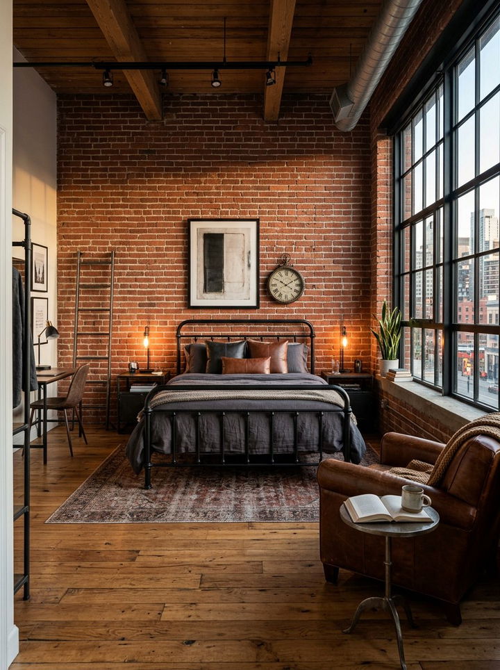 Industrial Style Bedroom - 30 contemporary bedroom ideas