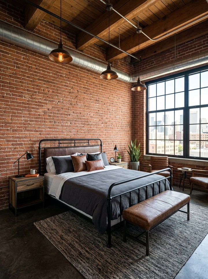 Industrial Style Bedroom Suite - 30 bedroom suite ideas
