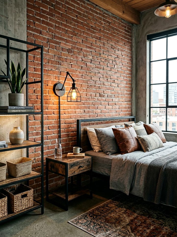 Industrial Style Sconce - 30 bedroom lighting design