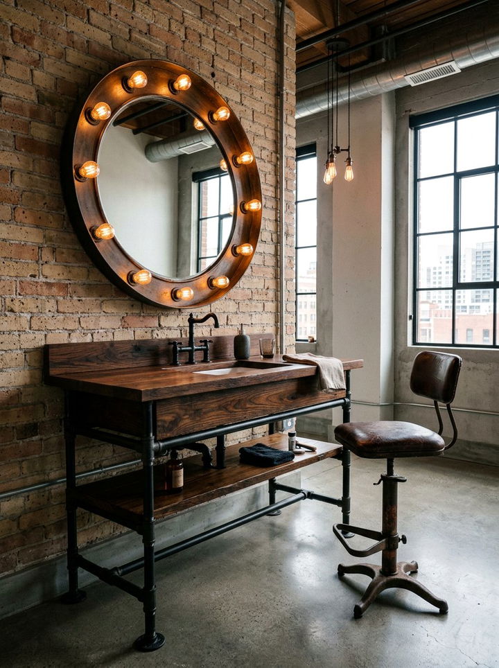 Industrial Style Vanity - 30 bedroom vanities