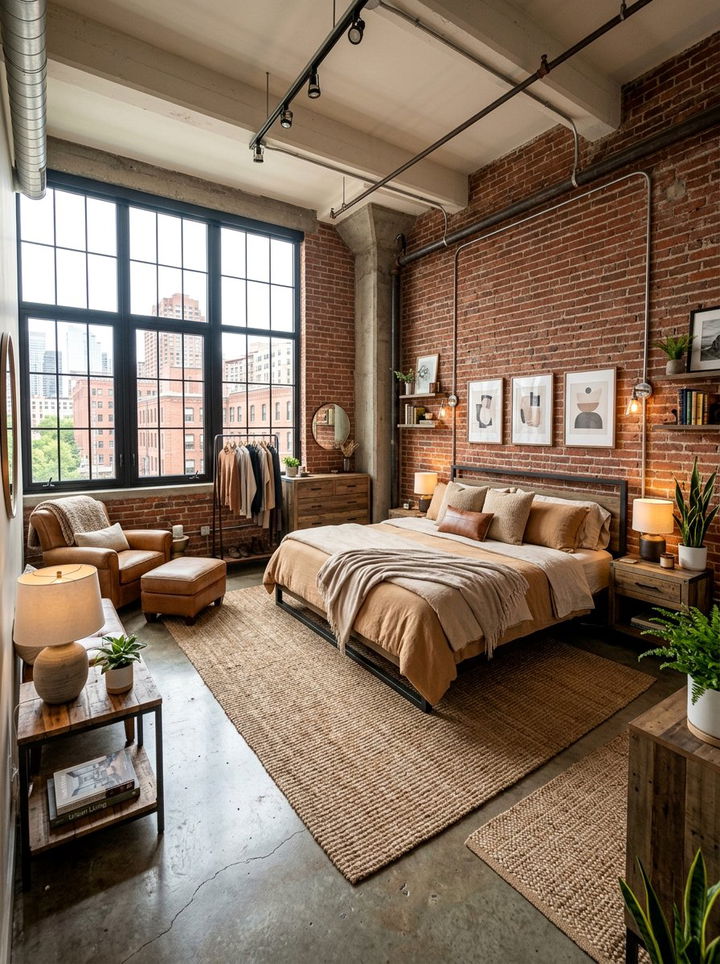 Industrial Tan Bedroom - 30 tan bedroom ideas