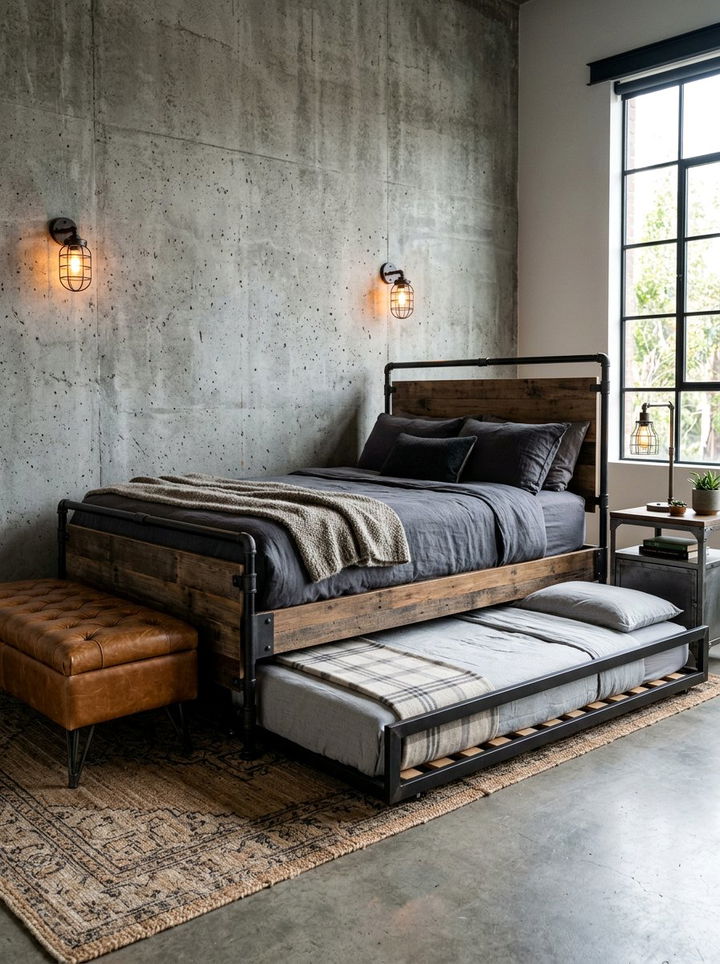 Industrial Trundle Bed - 30 bedroom trundle beds