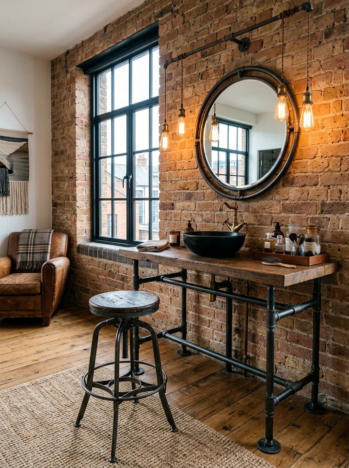 Industrial Vanity Stool - 30 bedroom vanity stools