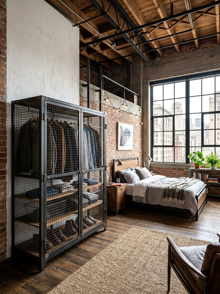 Industrial Wardrobe - 30 bedroom wardrobes