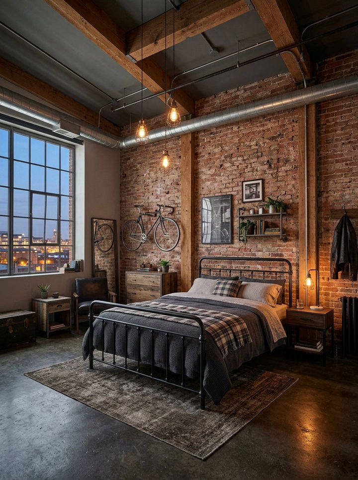 Industrial bedroom - 30 designer bedroom ideas