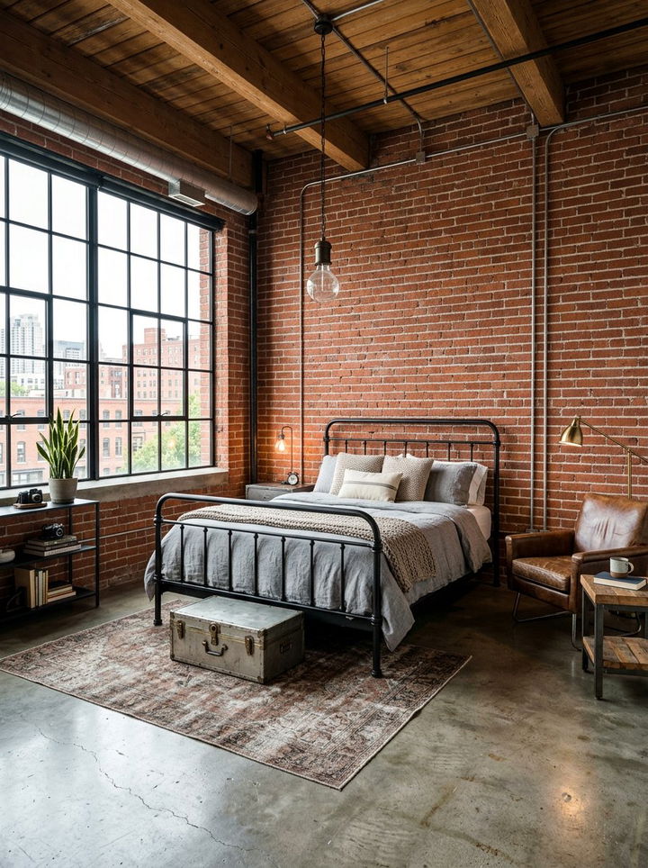 Industrial bedroom - 30 main bedroom ideas
