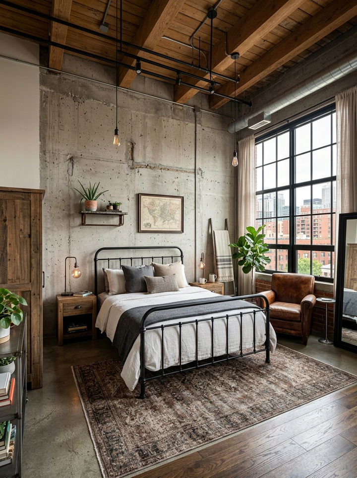 Industrial condo bedroom decor - 30 condo bedroom ideas