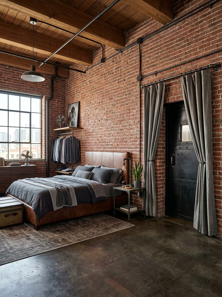 Industrial door curtains - 30 bedroom door curtains