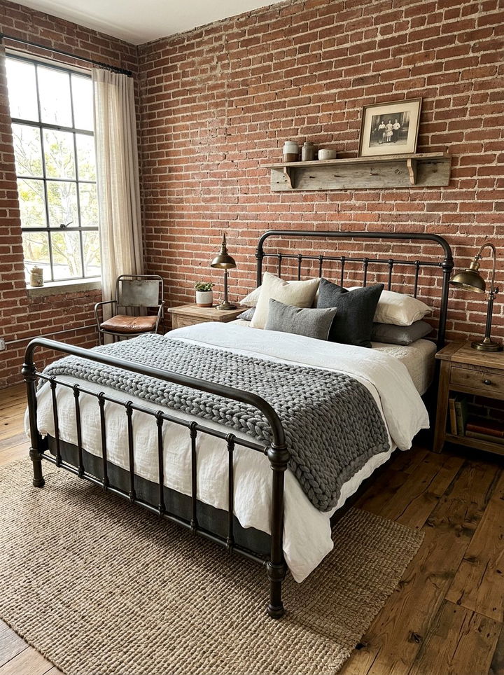 Industrial iron bed frame - 30 bedroom bed frames
