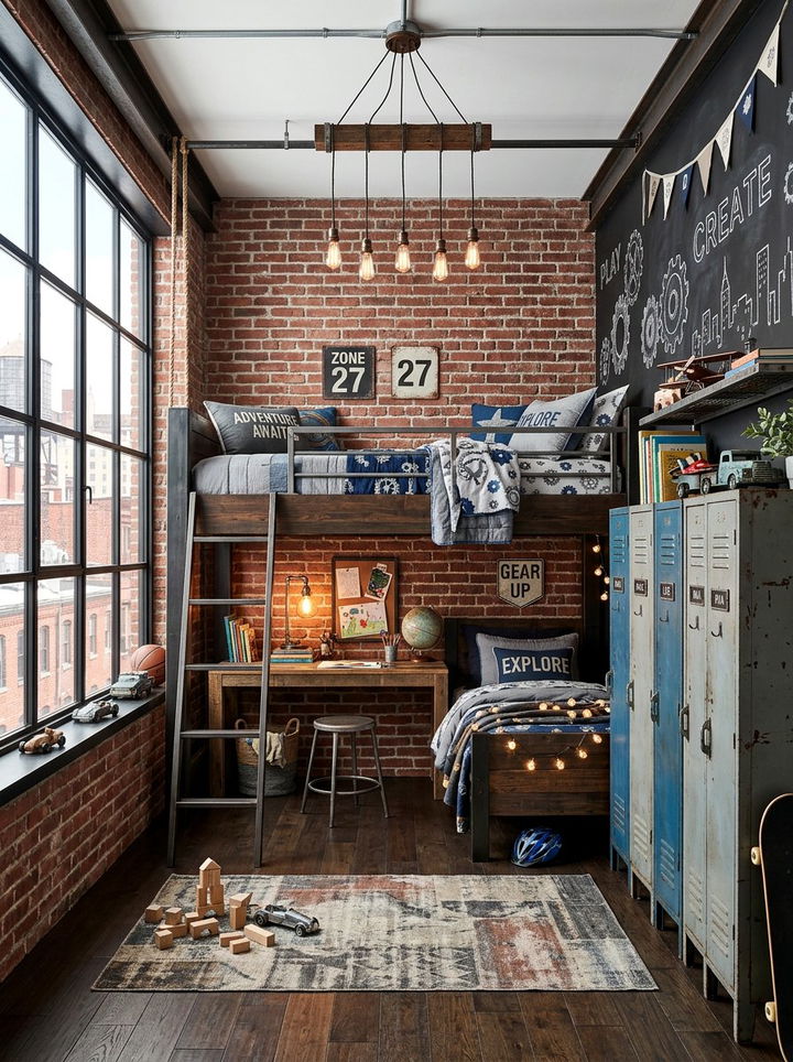 Industrial kids room - 30 toddler bedroom ideas