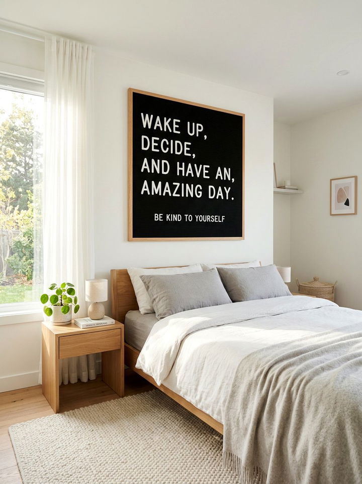 Inspirational Quote Letter Board - 30 bedroom letter boards