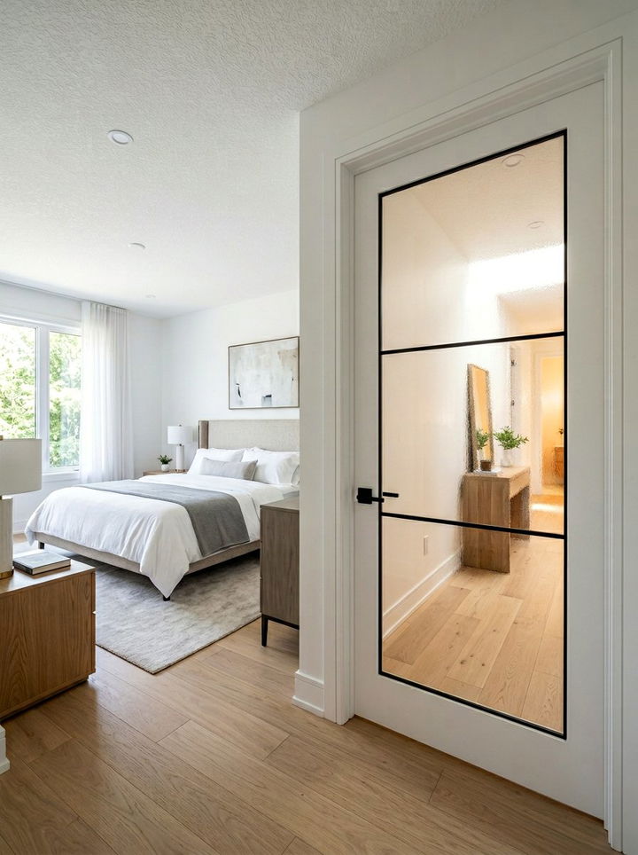Internal Glass Bedroom Door - 30 bedroom natural lighting ideas