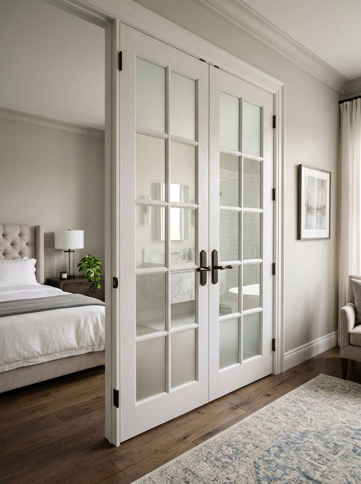 Internal bedroom french doors with frosted glass - 30 bedroom french doors