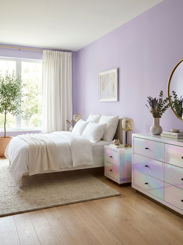 Iridescent Furniture - 30 unicorn bedroom ideas