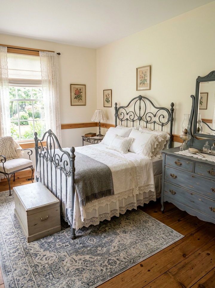 Iron gray vintage bedroom - 30 all gray bedroom ideas