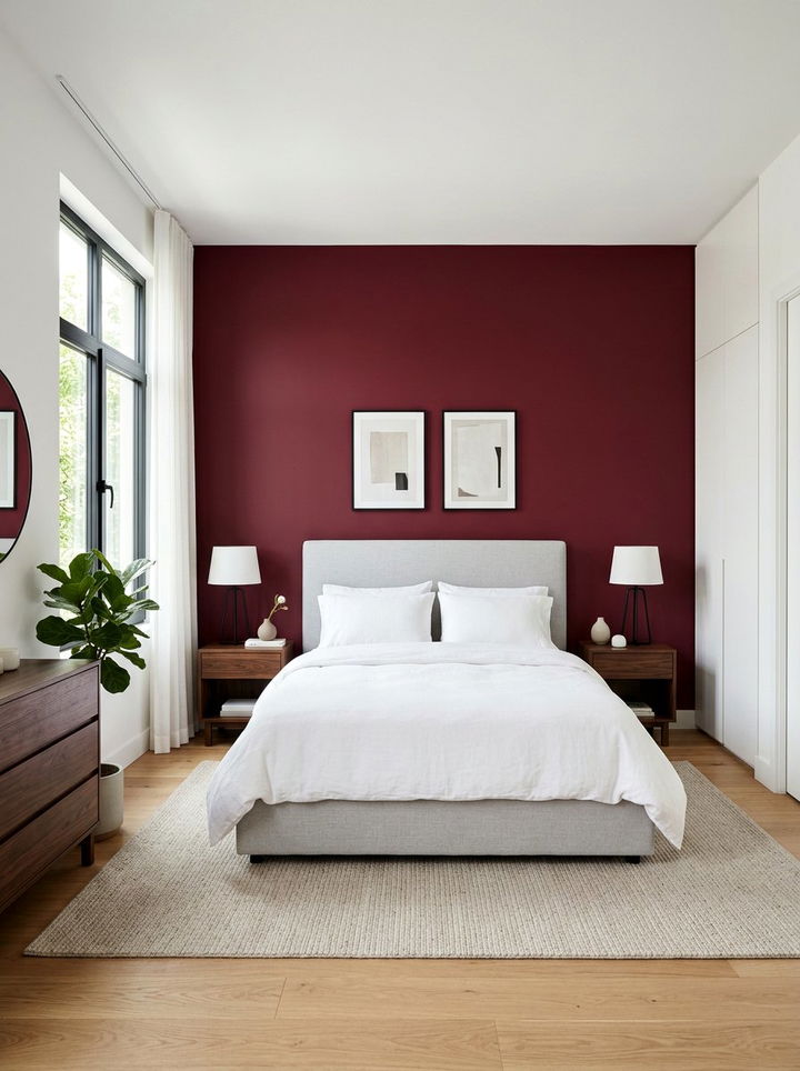 Item1 - 30 wine red bedroom ideas