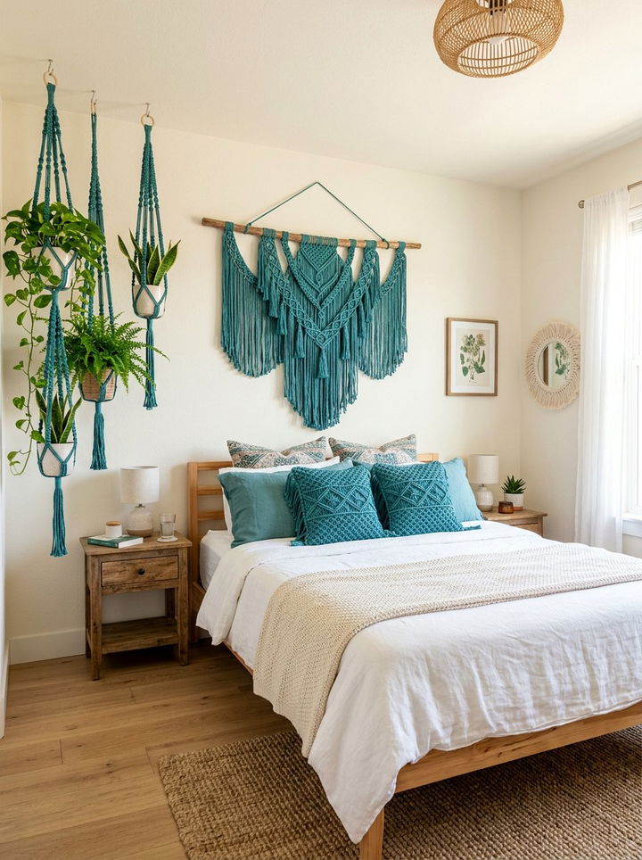 Item10 - 30 bohemian teal bedroom ideas