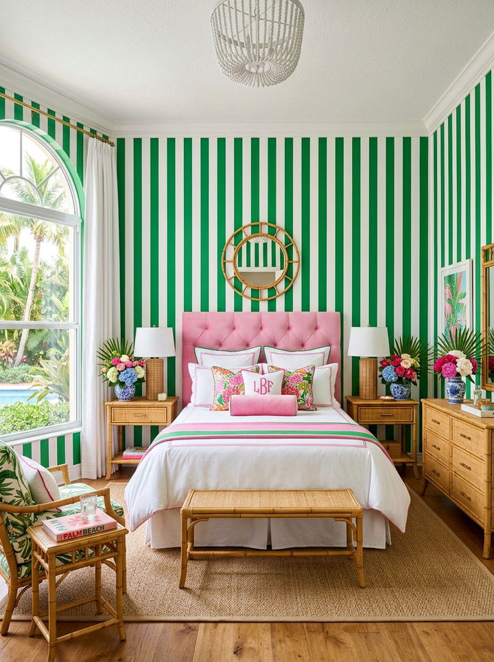 Item10 - 30 pink and green bedroom color combo