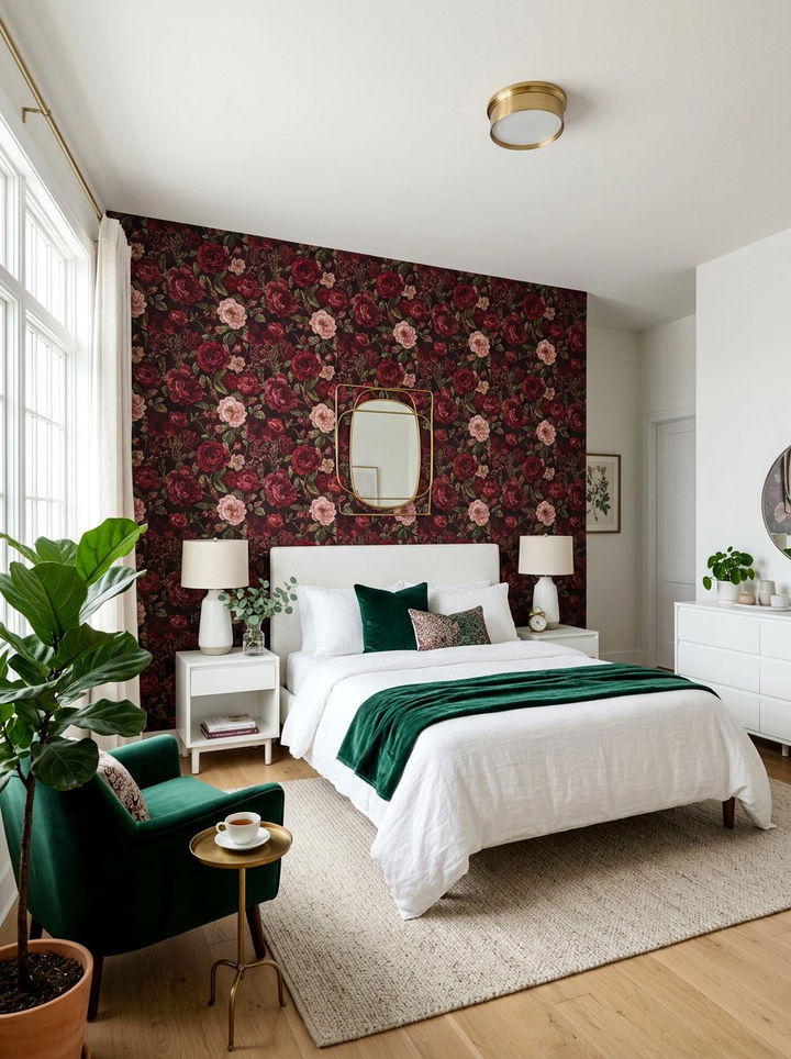 Item11 - 30 wine red bedroom ideas