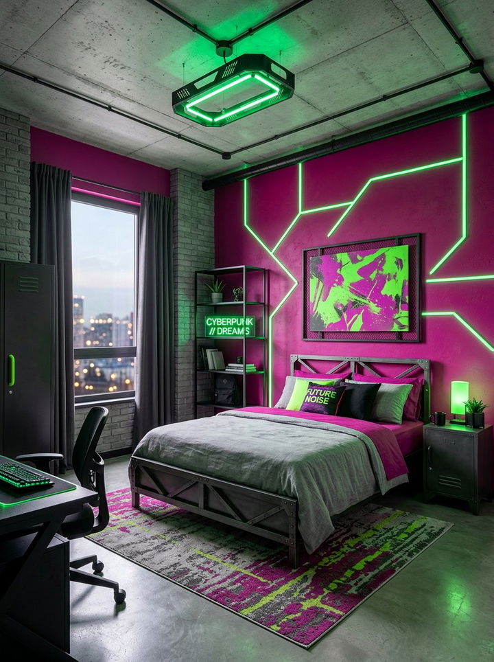 Item12 - 30 pink and green bedroom color combo