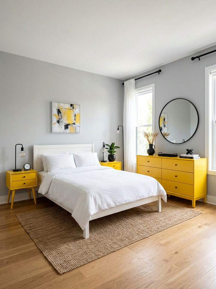 Item13 - 30 bright yellow bedroom ideas