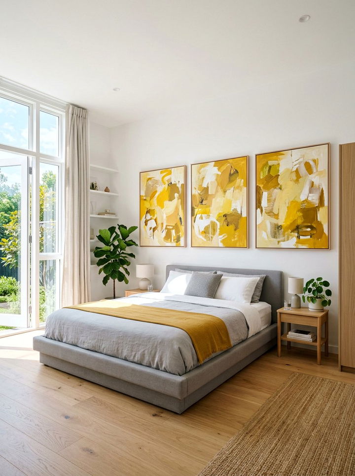 Item15 - 30 bright yellow bedroom ideas