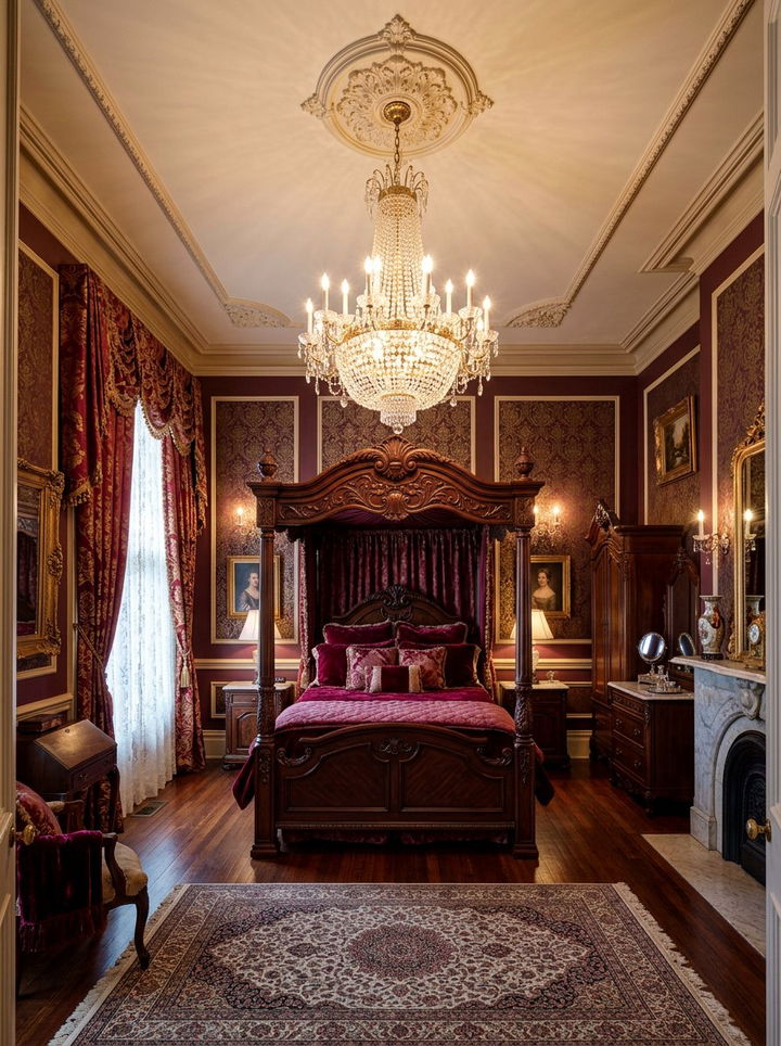 Item16 - 30 wine red bedroom ideas