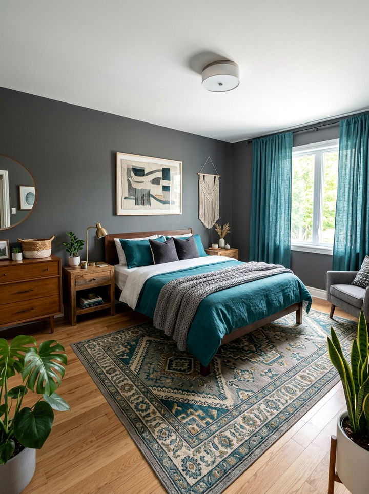 Item17 - 30 bohemian teal bedroom ideas