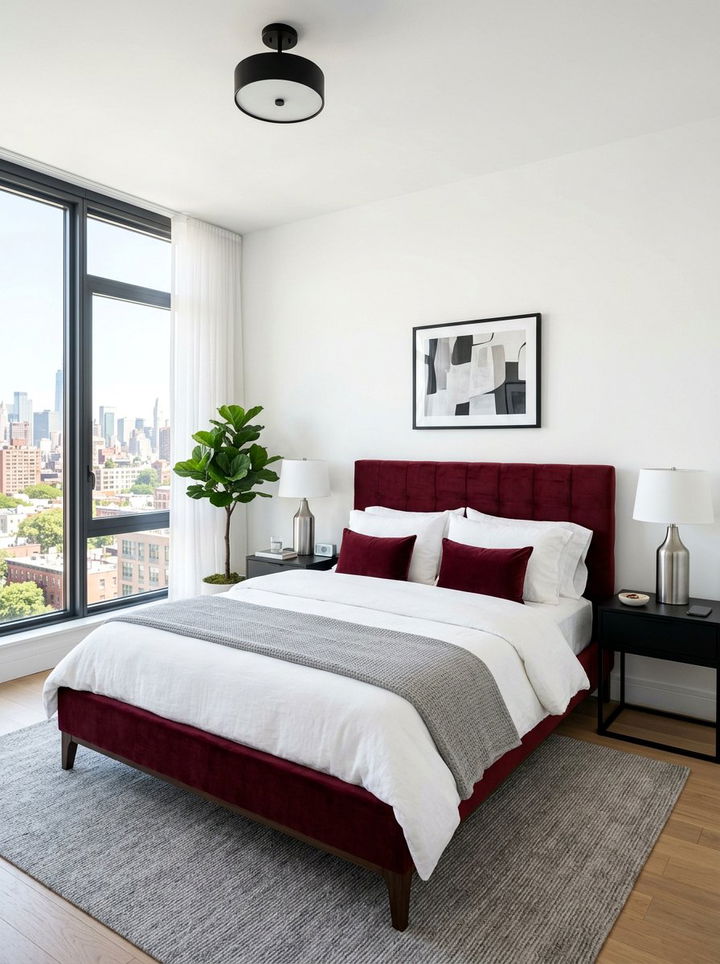 Item2 - 30 wine red bedroom ideas