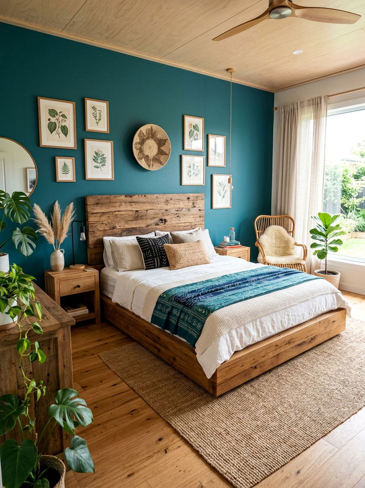 Item20 - 30 bohemian teal bedroom ideas
