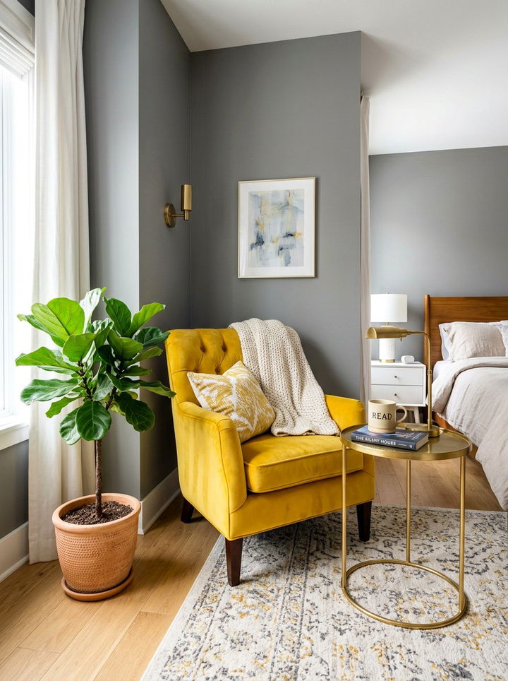 Item20 - 30 bright yellow bedroom ideas