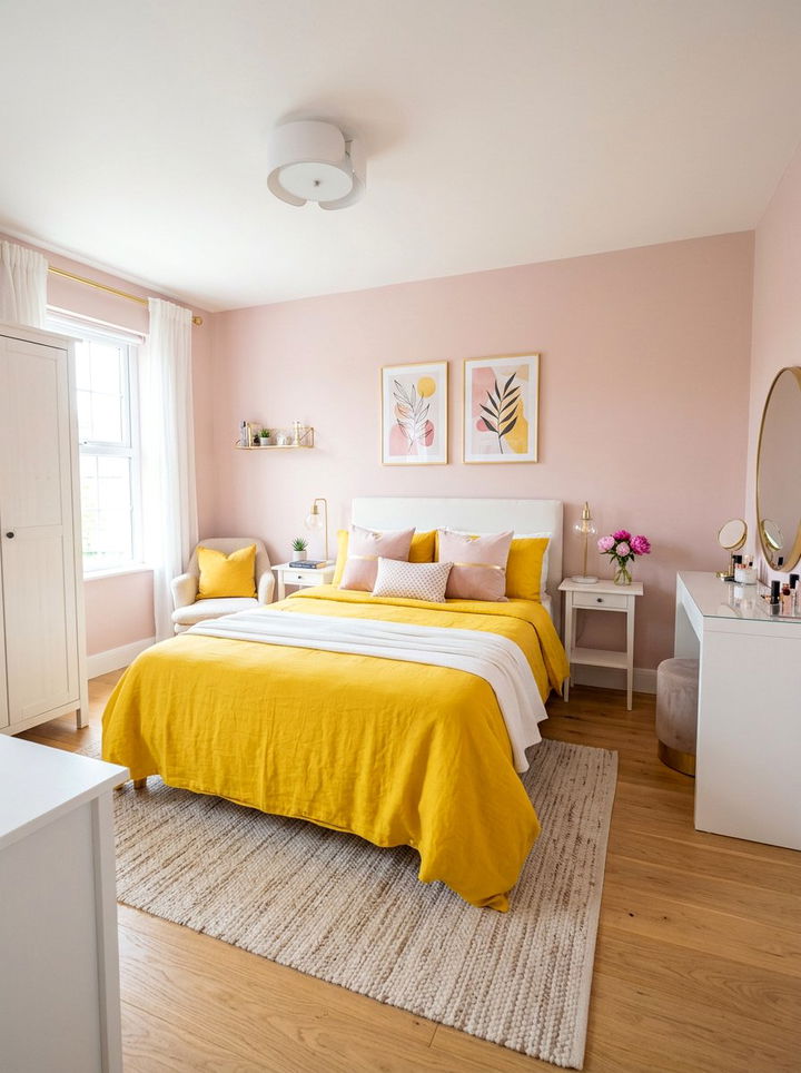 Item21 - 30 bright yellow bedroom ideas