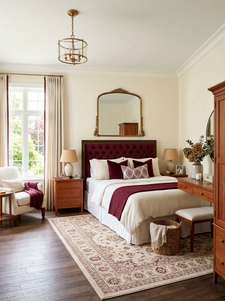Item21 - 30 wine red bedroom ideas