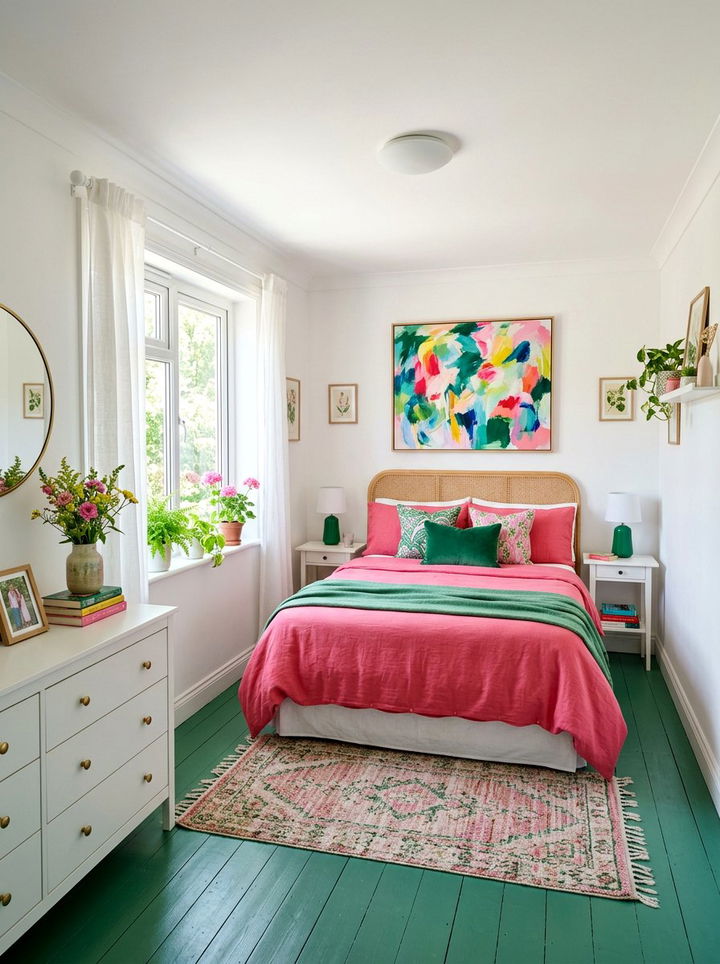 Item23 - 30 pink and green bedroom color combo