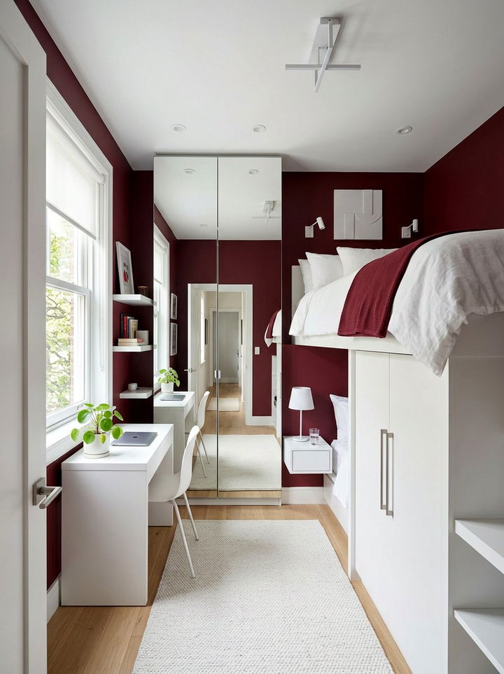 Item24 - 30 wine red bedroom ideas