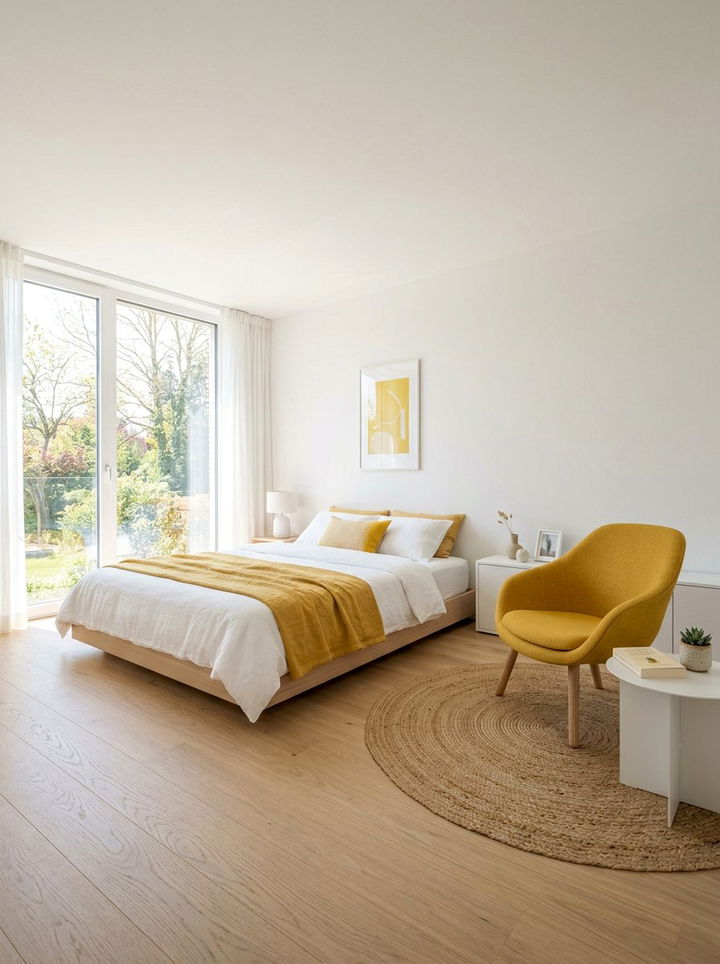 Item27 - 30 bright yellow bedroom ideas