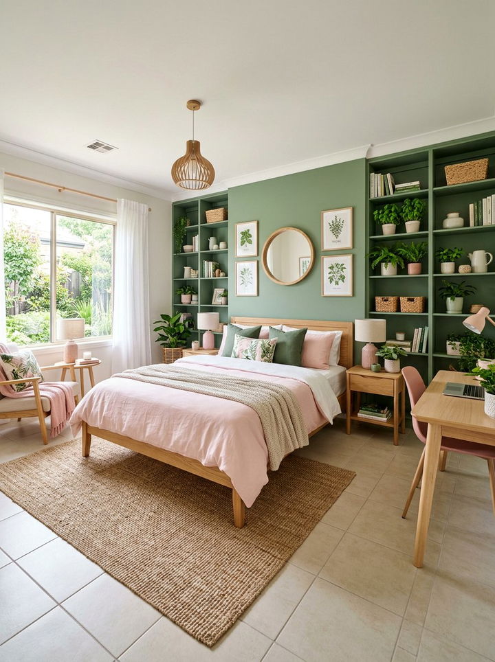 30 Pink and Green Bedroom Color Combo Ideas for Your Home