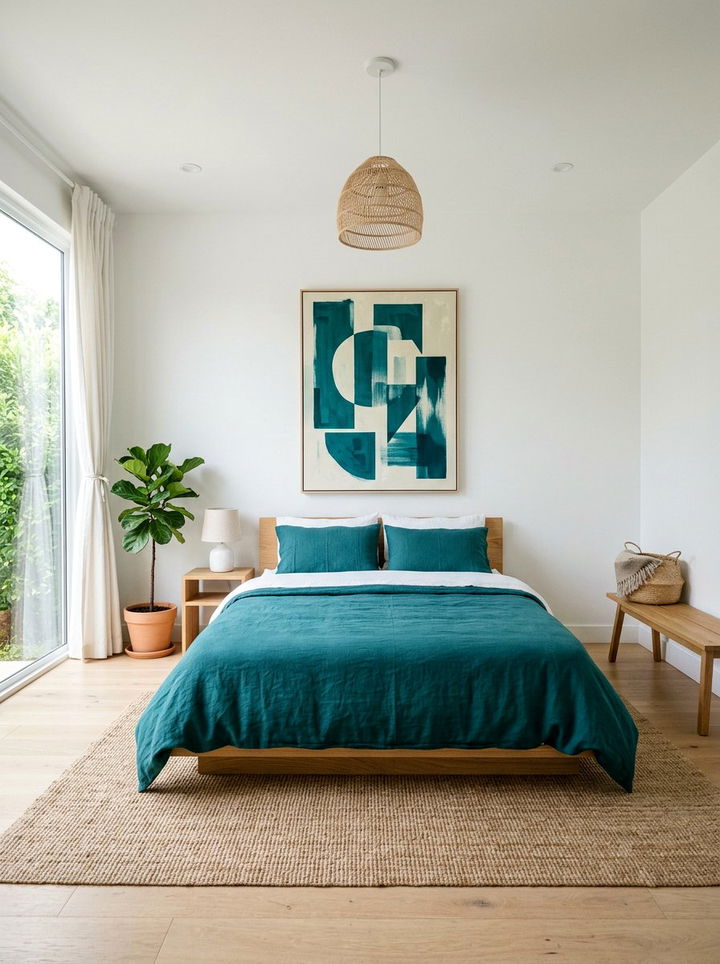 Item29 - 30 bohemian teal bedroom ideas