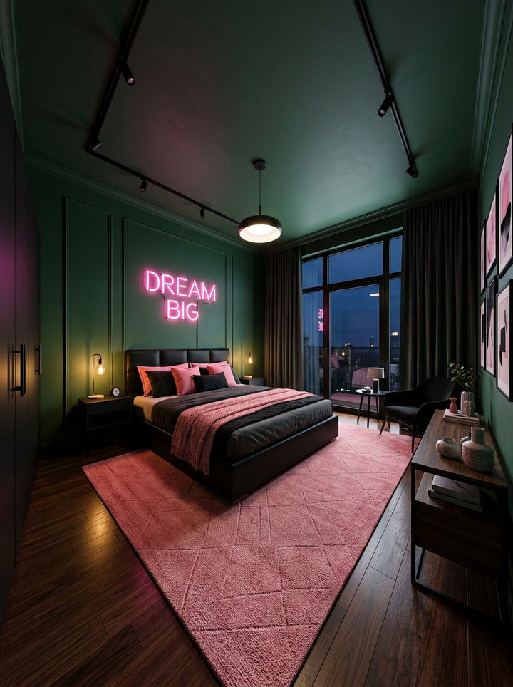 Item29 - 30 pink and green bedroom color combo
