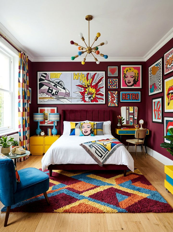 Item29 - 30 wine red bedroom ideas