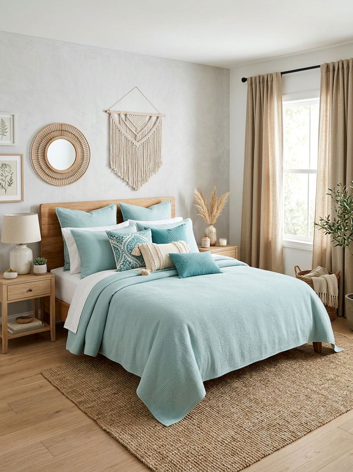 Item3 - 30 bohemian teal bedroom ideas