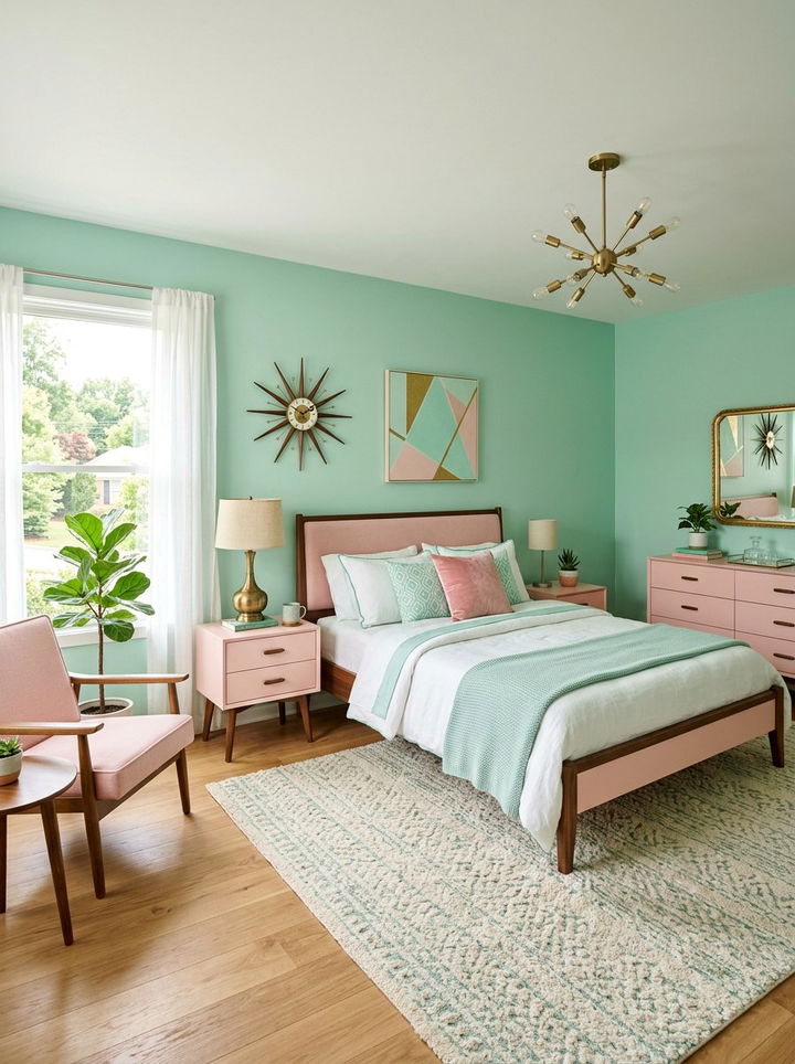 Item3 - 30 pink and green bedroom color combo