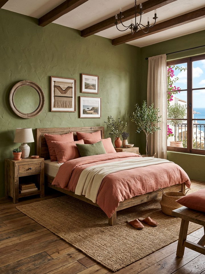 Item4 - 30 pink and green bedroom color combo