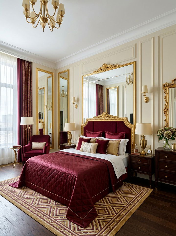 Item7 - 30 wine red bedroom ideas