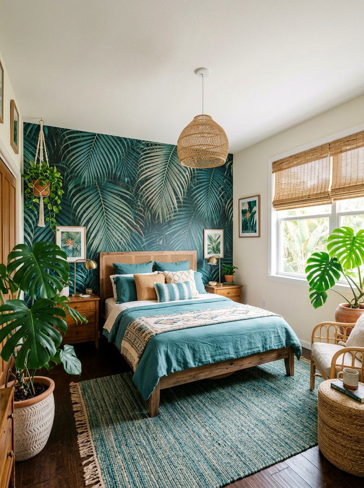 Item8 - 30 bohemian teal bedroom ideas
